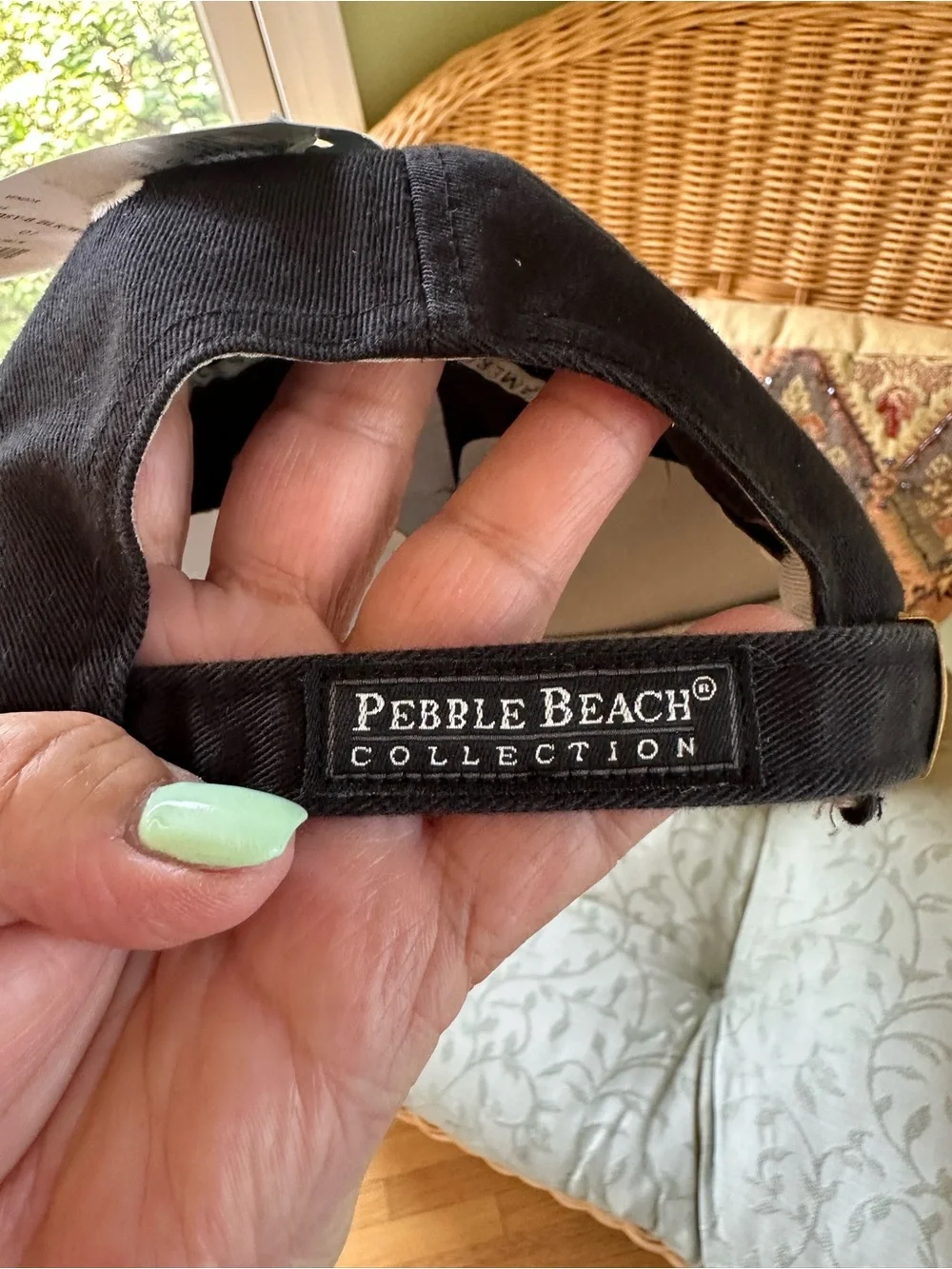 NWT Pebble Beach Golf Links Black Baseball Cap